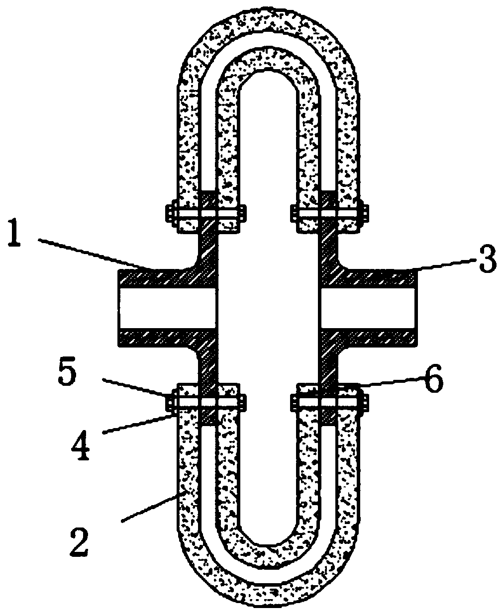 Flexible transmission connecting device