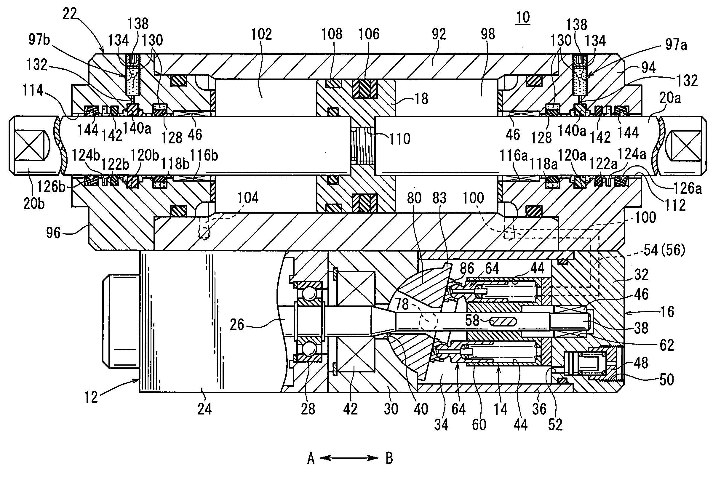 Lubricating structure for hydraulic driving apparatus