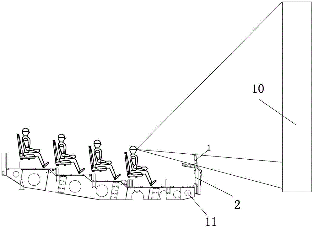 Real-time adjustment of field of view device for cinema