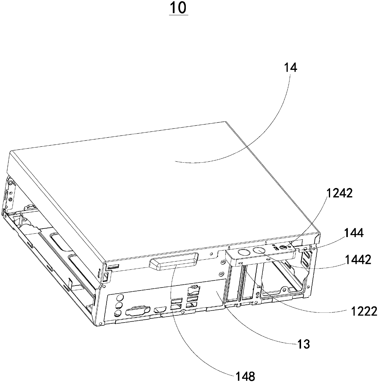 Expansion card fixing device and case