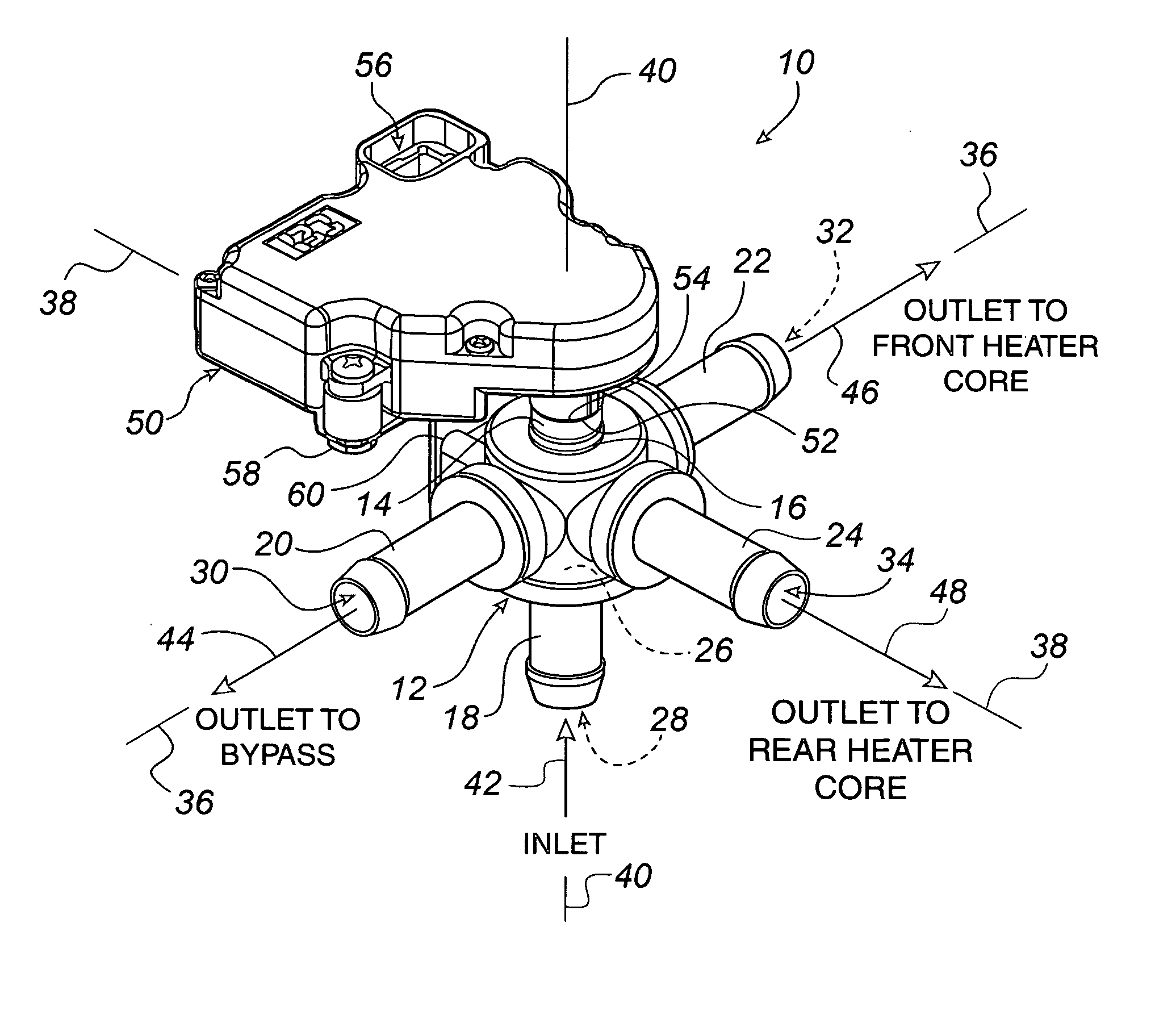 Automotive coolant control valve