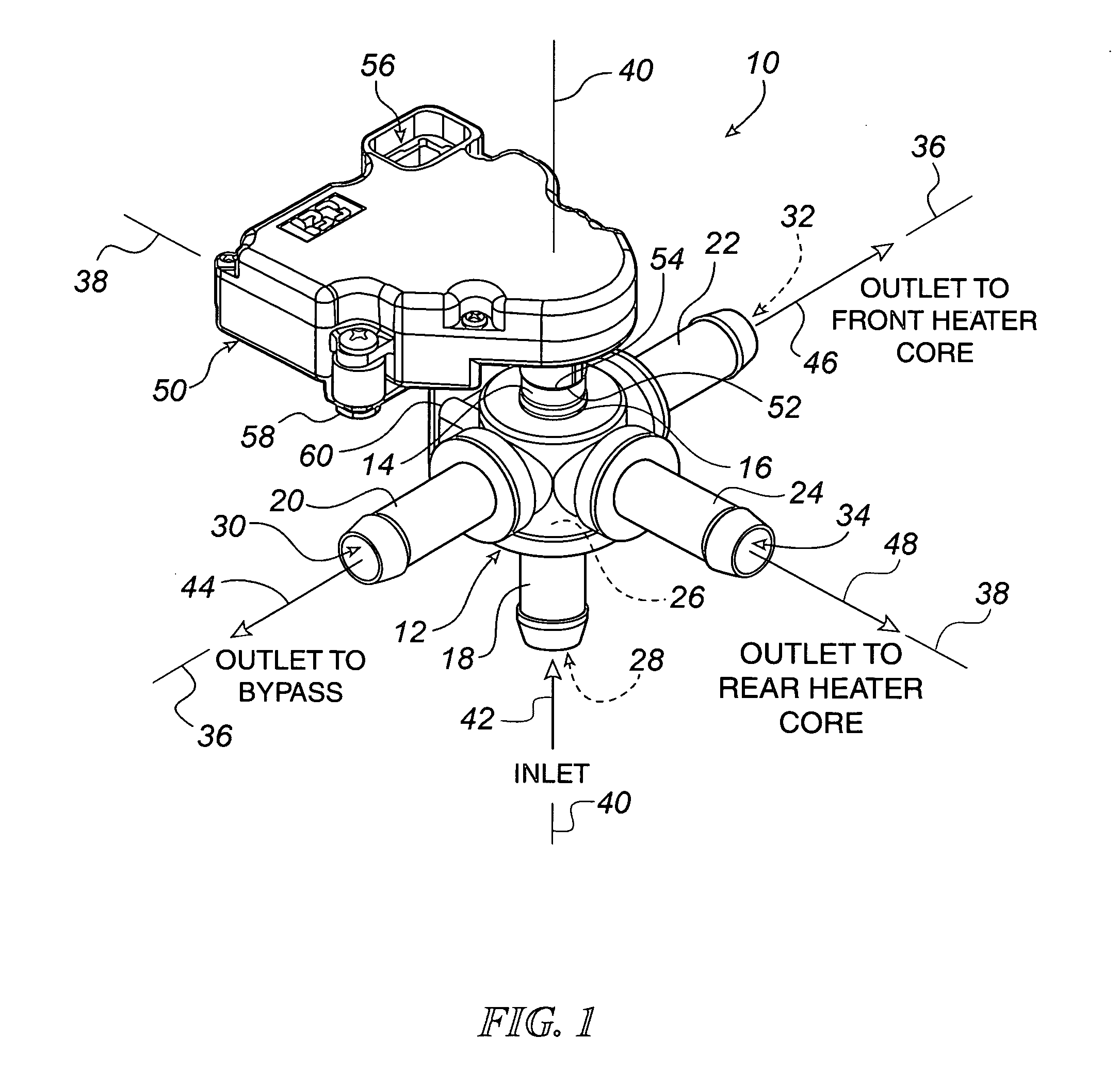 Automotive coolant control valve