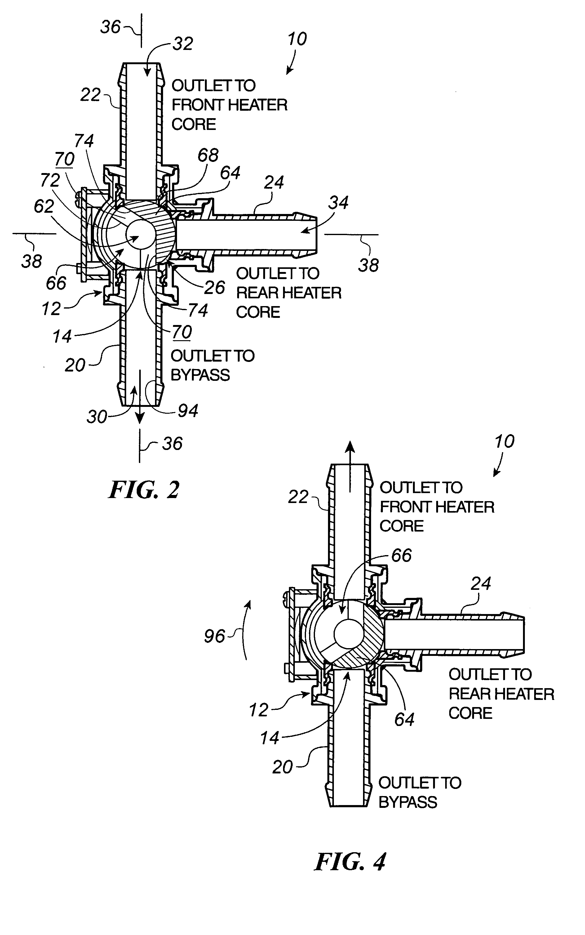 Automotive coolant control valve