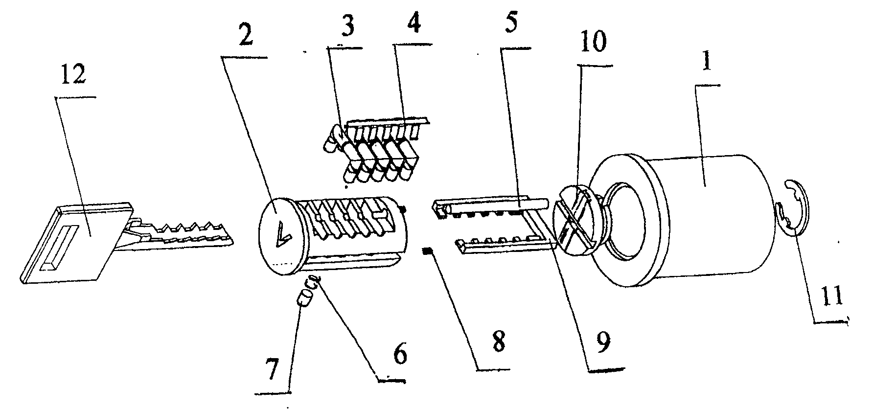 Idle rotation on-off type anti-theft lock