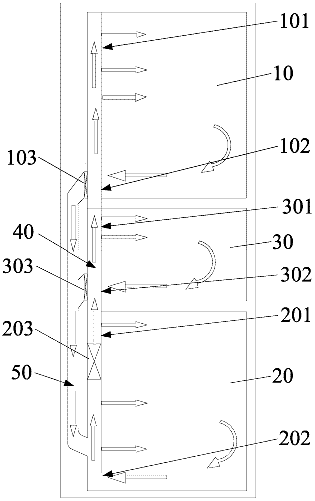 Air-cooled refrigerator and its control method and control system