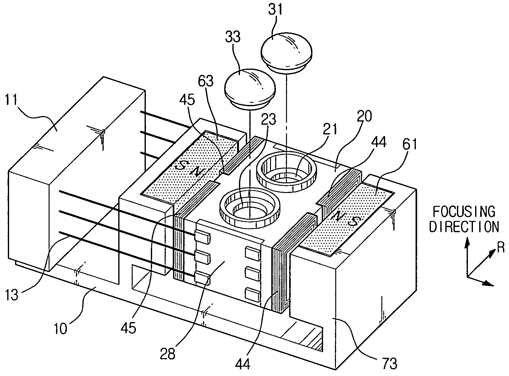 Optical pickup actuator and optical recording and/or reproducing apparatus