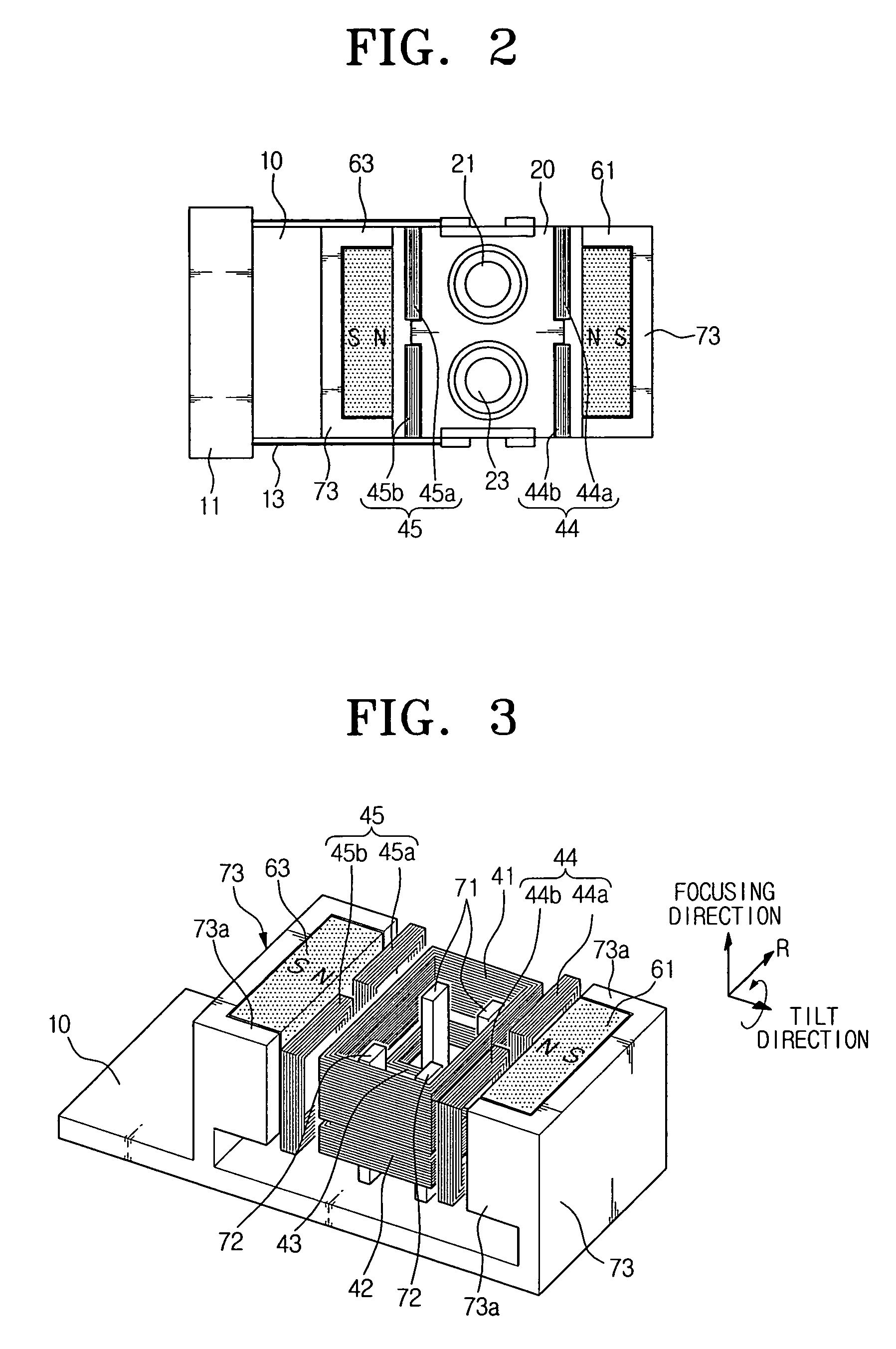 Optical pickup actuator and optical recording and/or reproducing apparatus