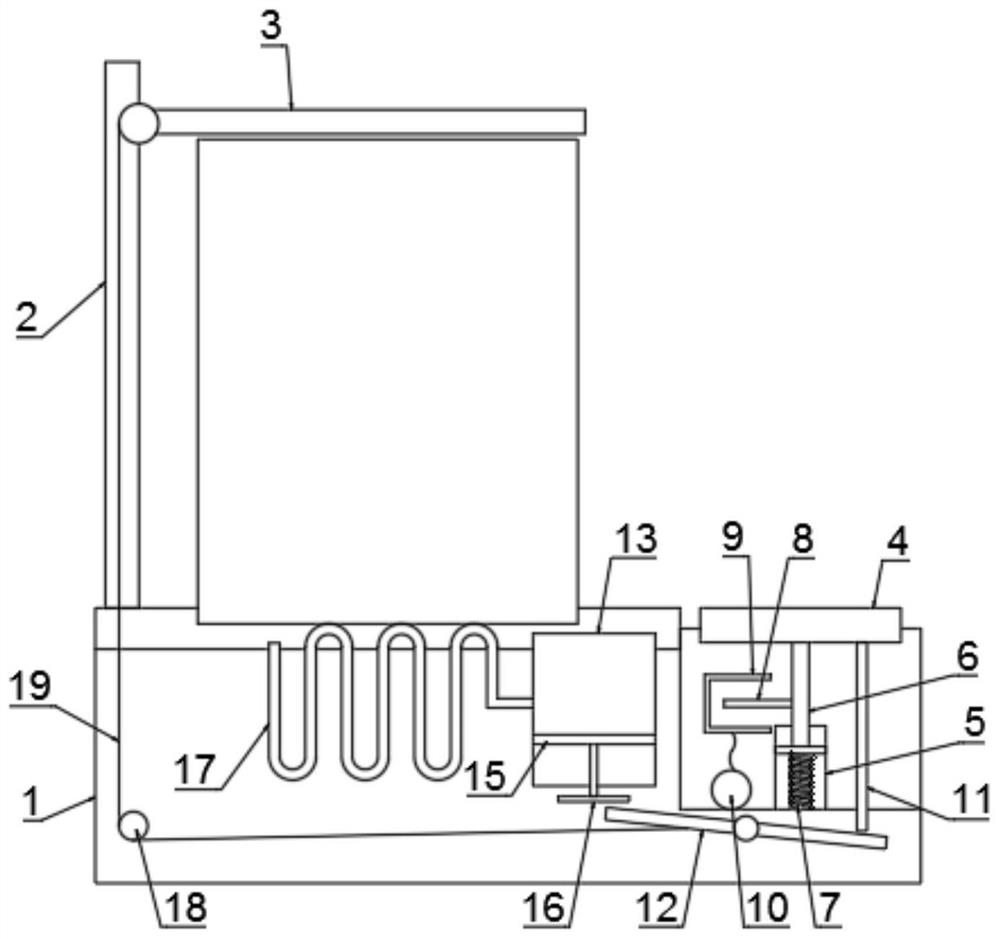 Base structure of municipal garbage can for sponge city