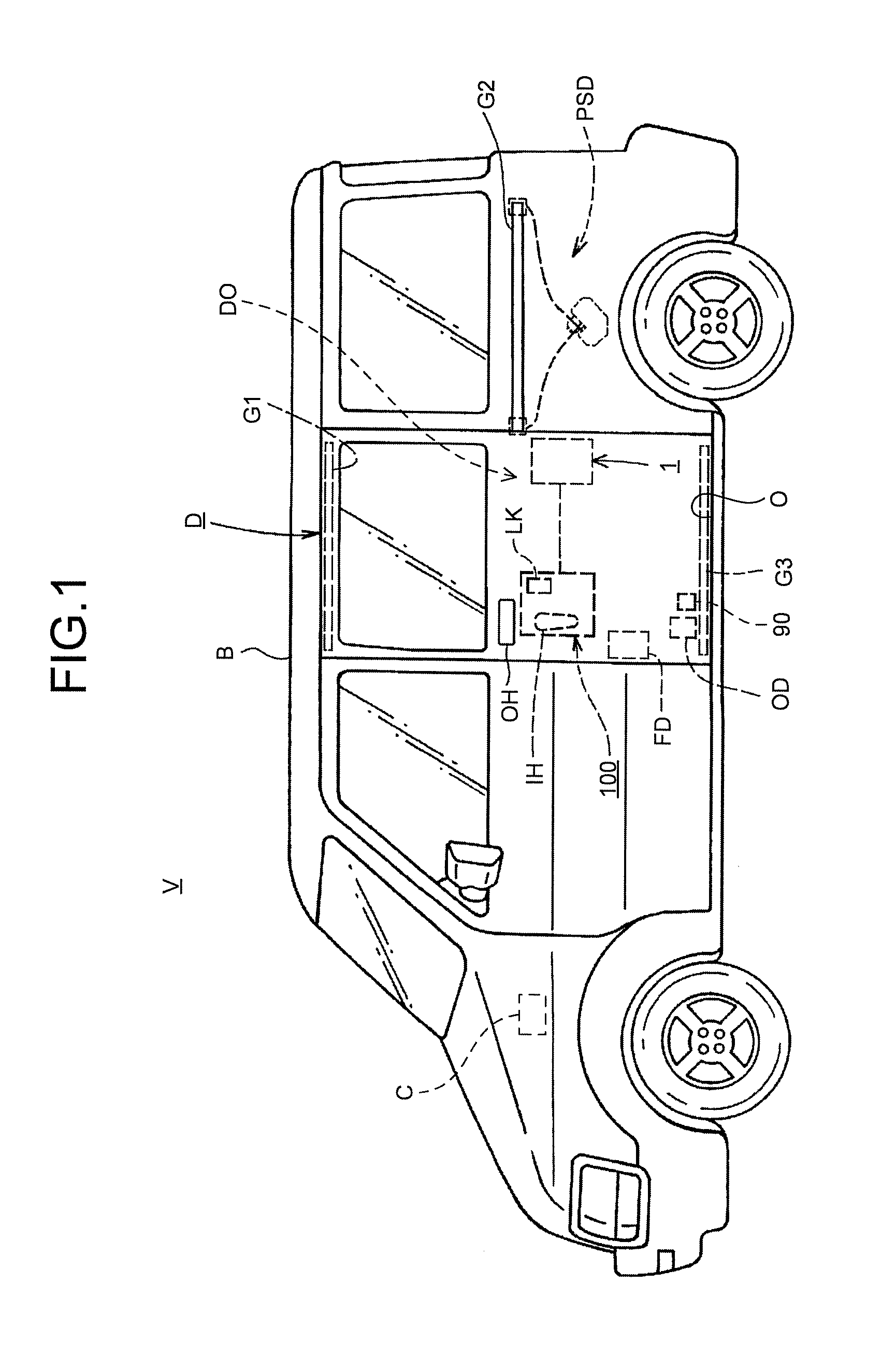 Opening-and-closing device for vehicle door