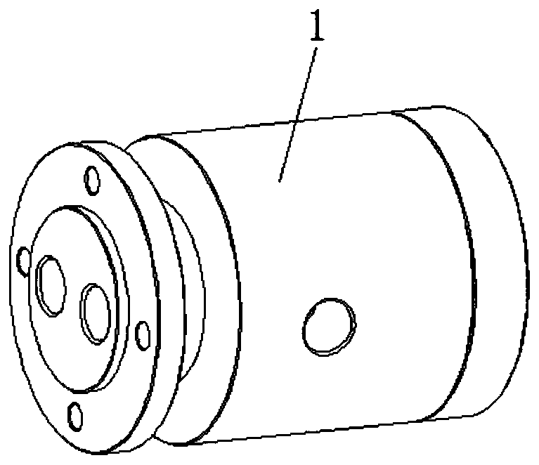 Rear-mounted pneumatic double acting chuck mechanism