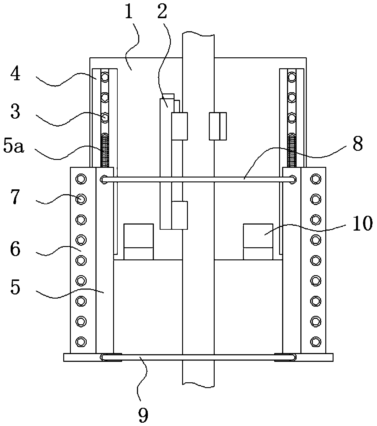 A bearing mechanism for stacking units in the production of solar cell modules