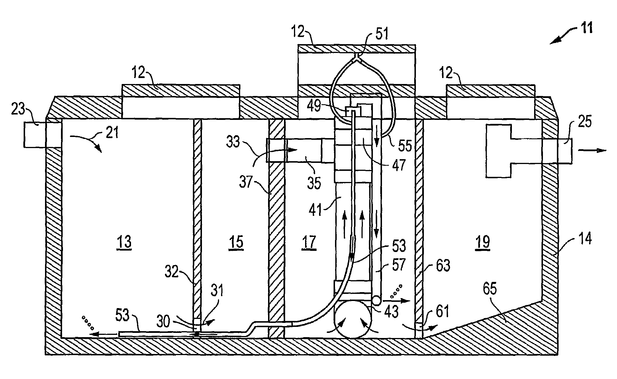 Aerobic wastewater management system, apparatus, and method