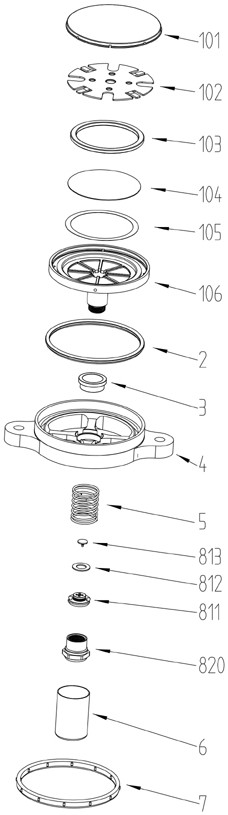 A kind of explosion-proof valve with waterproof, breathable and moisture-proof function and realization method thereof