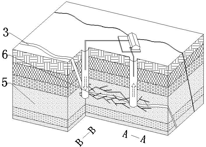 Method for building hot-dry rock artificial geothermal reservoir by using natural geological faults
