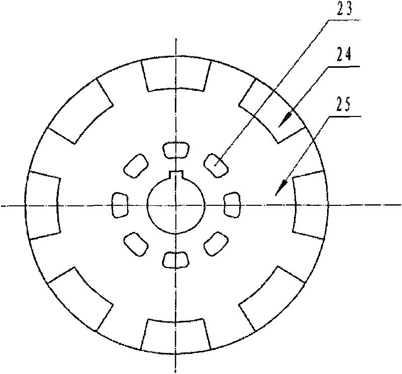 Horizontal grinding mill with built-in classifying turbine
