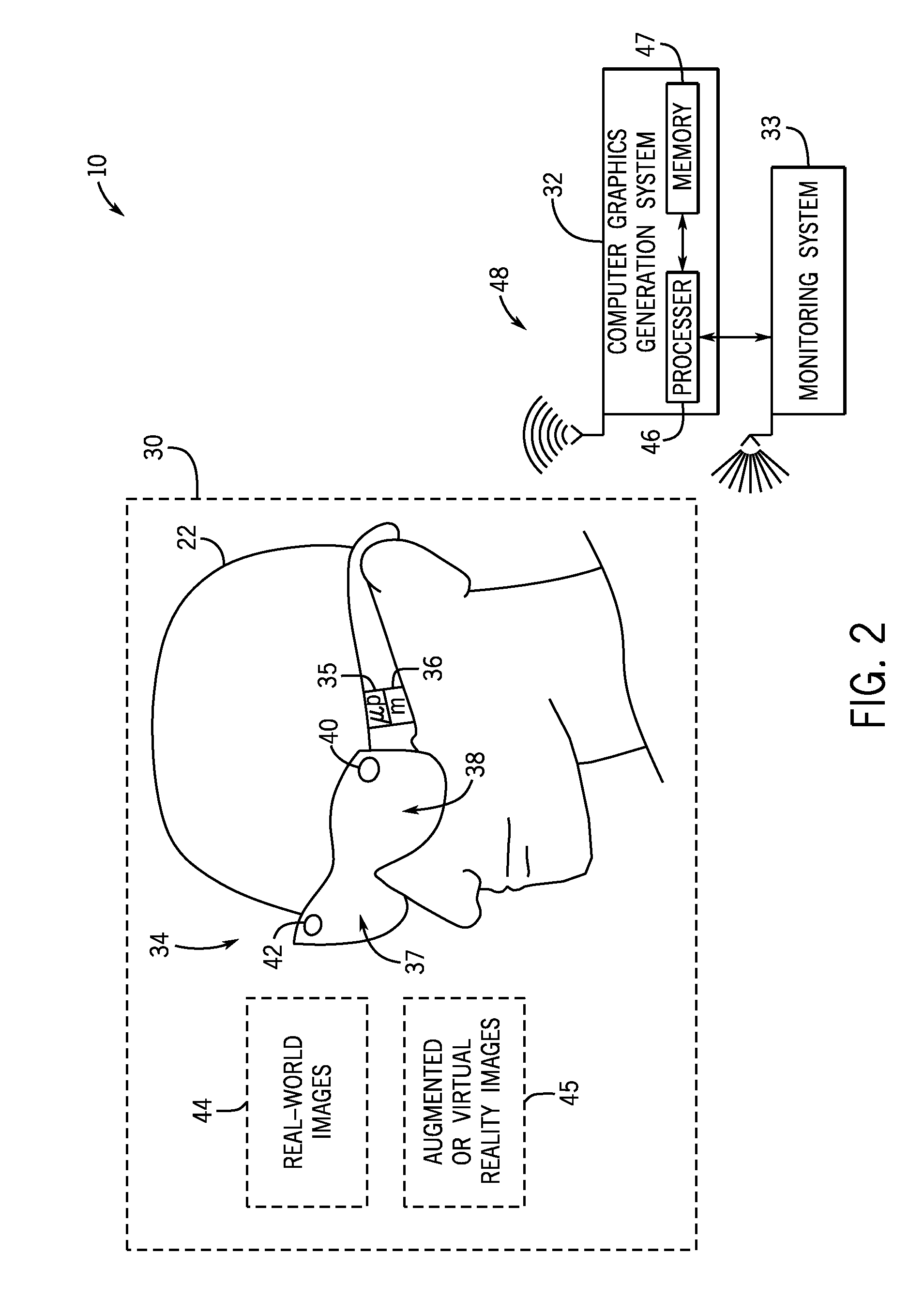 Systems and methods for generating augmented and virtual reality images