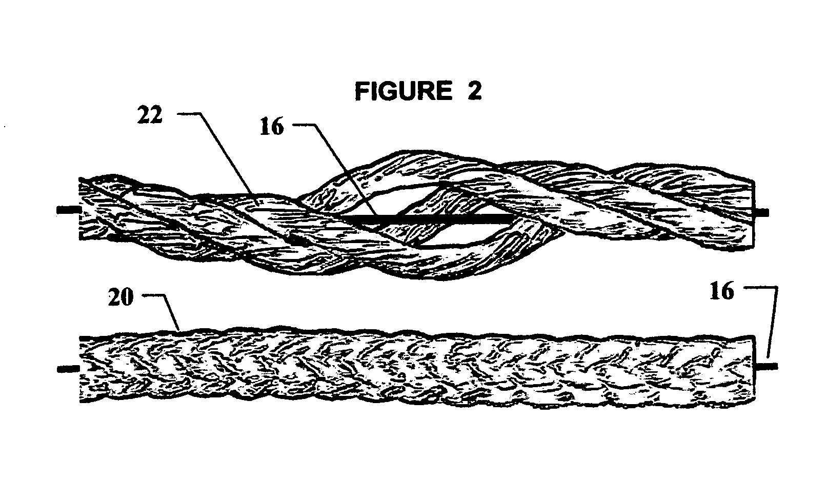 Measurement of large strains in ropes using plastic optical fibers
