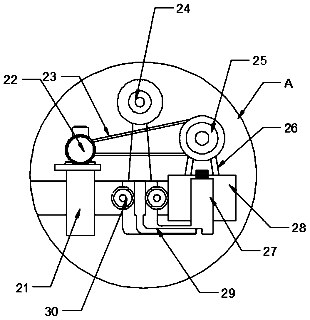 Anti-displacement color box nailing machine