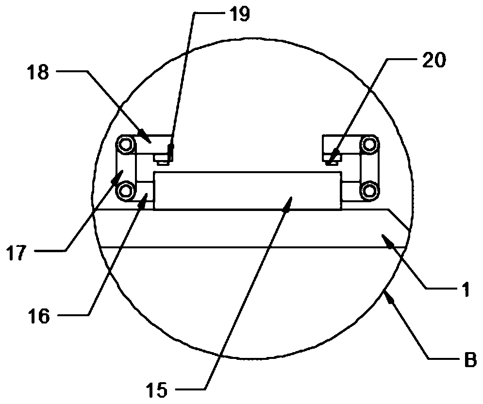 Anti-displacement color box nailing machine