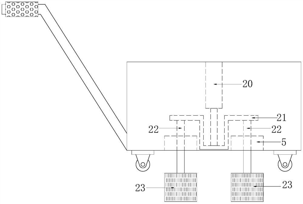 A cleaning machine that adapts to different bridge expansion joints with repulsive force and spring characteristics