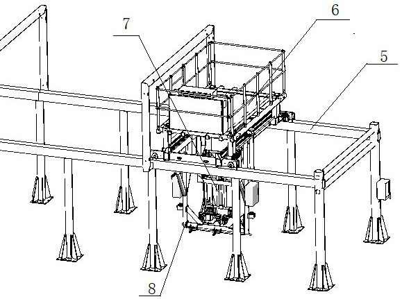 Remotely-controlled lead-acid battery carrying truss robot