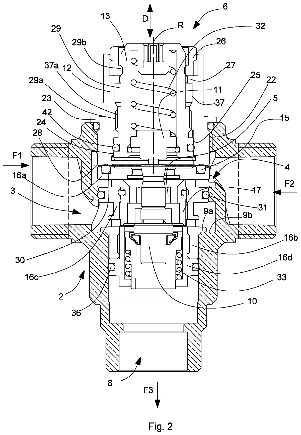 Thermostatic mixing valve