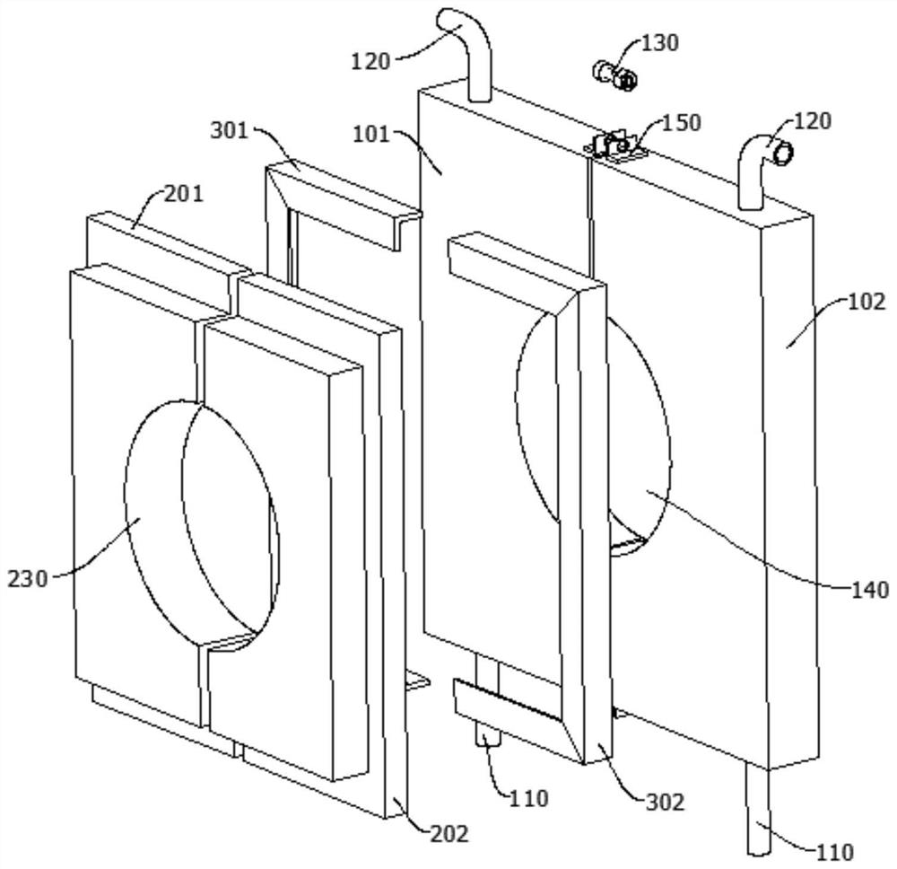 Protection device of glass kiln charging machine and glass kiln charging machine