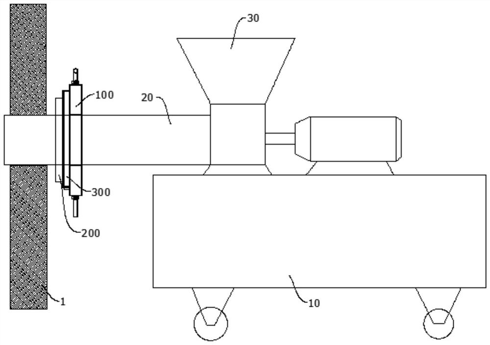 Protection device of glass kiln charging machine and glass kiln charging machine