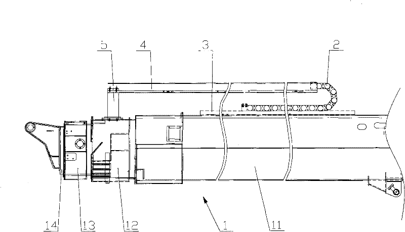 Engineering machine and telescopic arm thereof