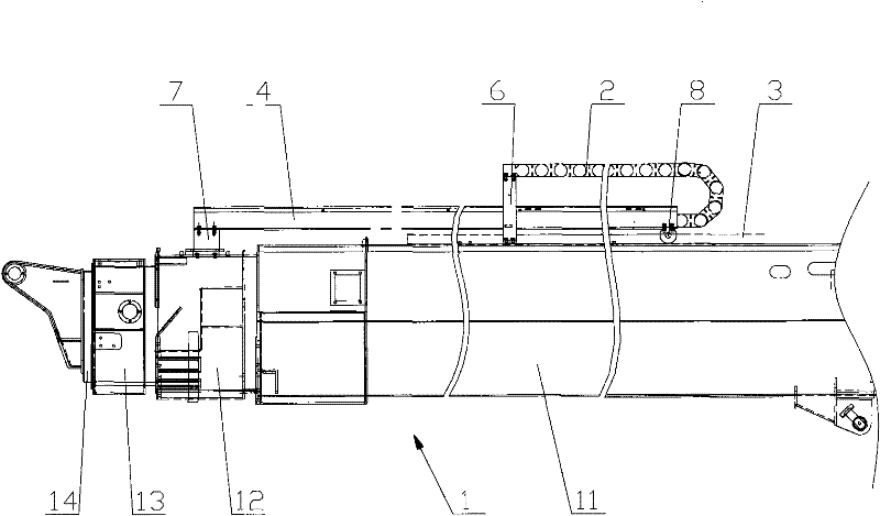 Engineering machine and telescopic arm thereof