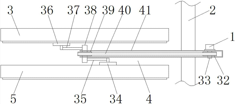 Two-stage linkage vibrating screen device for building screening
