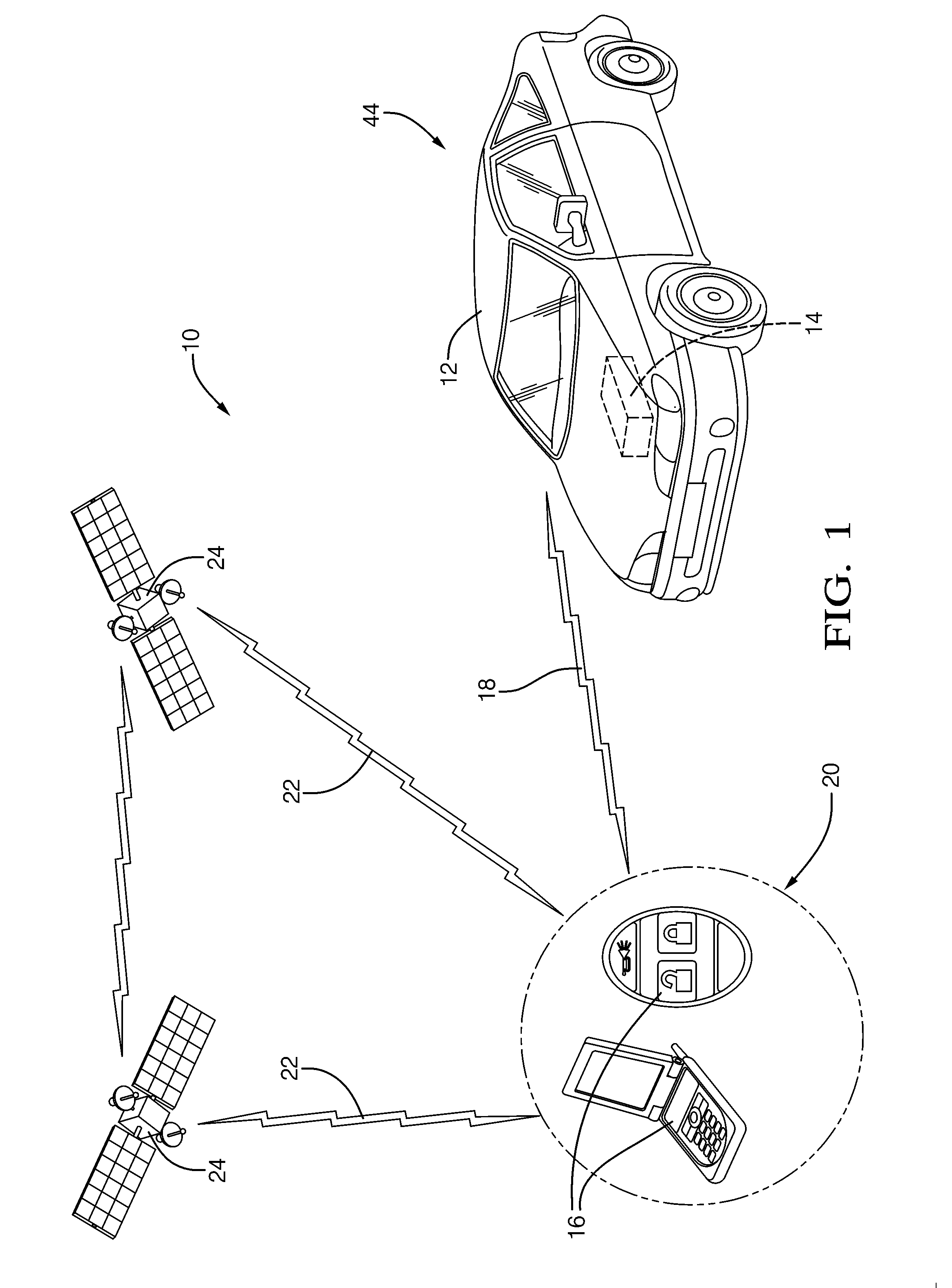 Vehicle security system and method of operation based on a nomadic device location