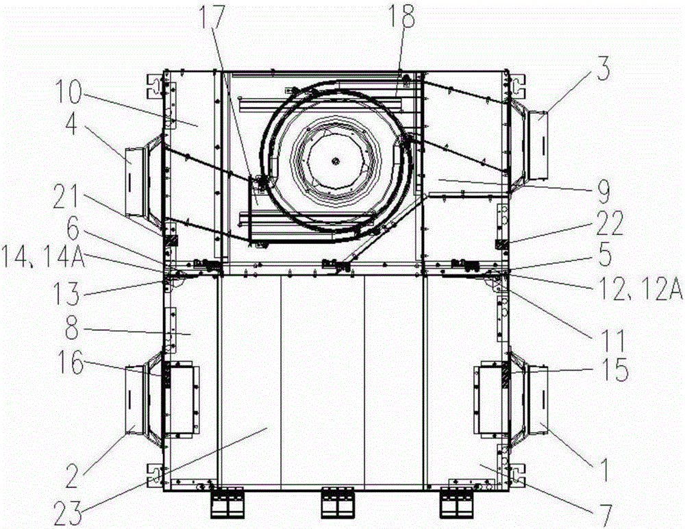 Full heat exchange type fresh air machine