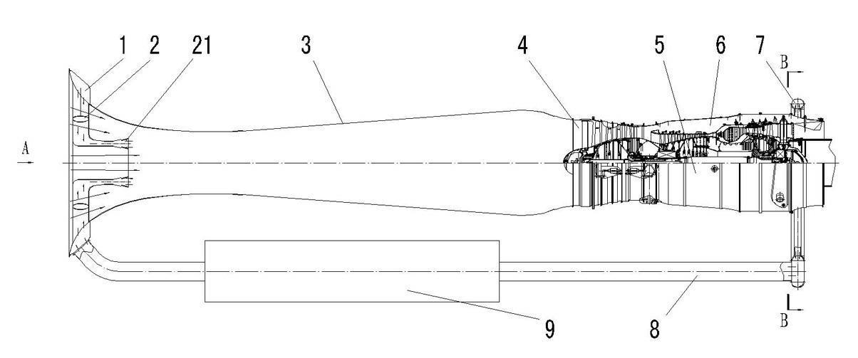 Method for refitting retired aircraft into engine, and engine refitted by such method