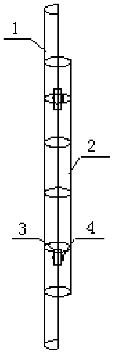 Full-length anchoring resin anchoring agent loading auxiliary device and propelling auxiliary device