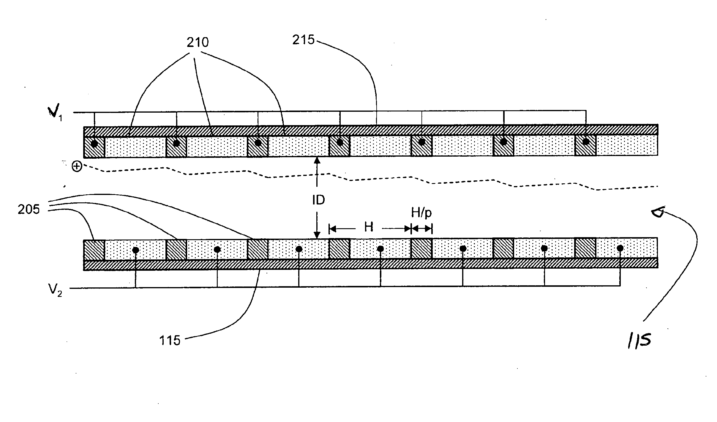 Ion Transfer Tube with Spatially Alternating DC Fields