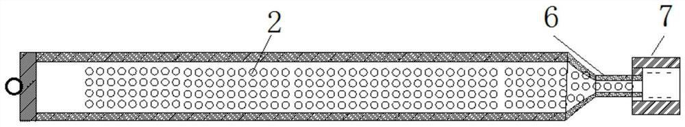 A molding die and molding process for a continuous fiber reinforced ceramic filter element