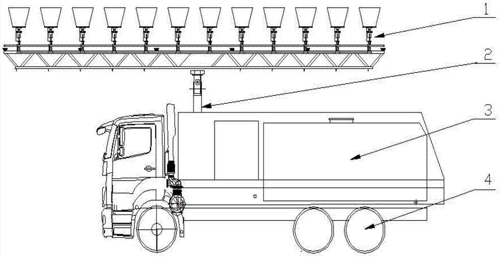 Cleaning vehicle for tower-type solar thermal power generation heliostat