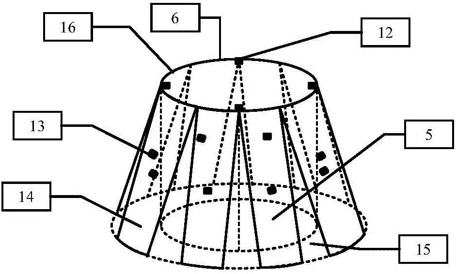 A collapsible cavitator structure for maneuvering and blocking gas leakage and a multi-stage collapsible cavitator