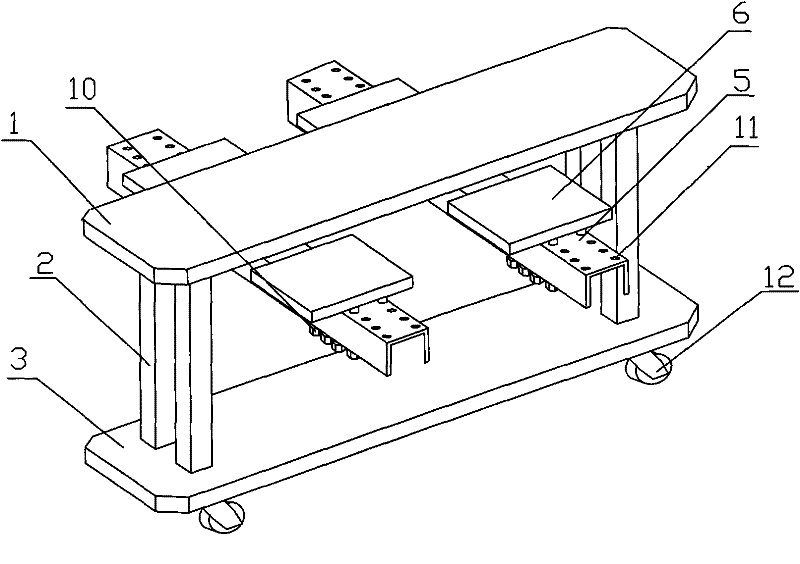 Adjustable transformer core assembly table