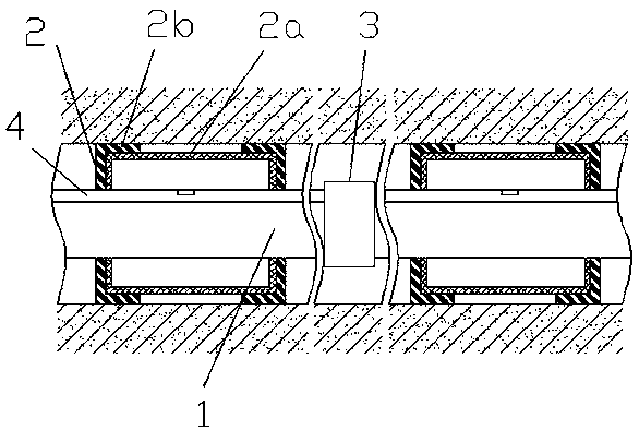 Multi-stage pressure-bearing permeable hole sealing method and device