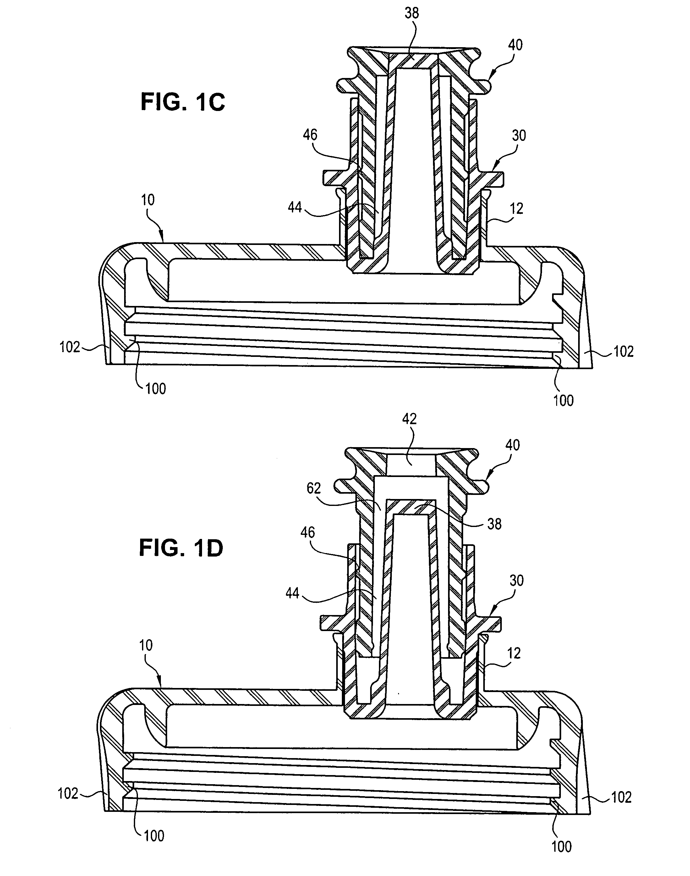 Attachable container having openable snap ring