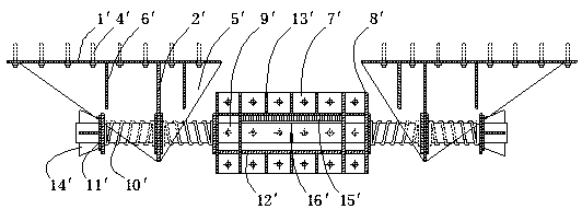 An anti-deviation device and anti-deviation method for a girder-covered bridge