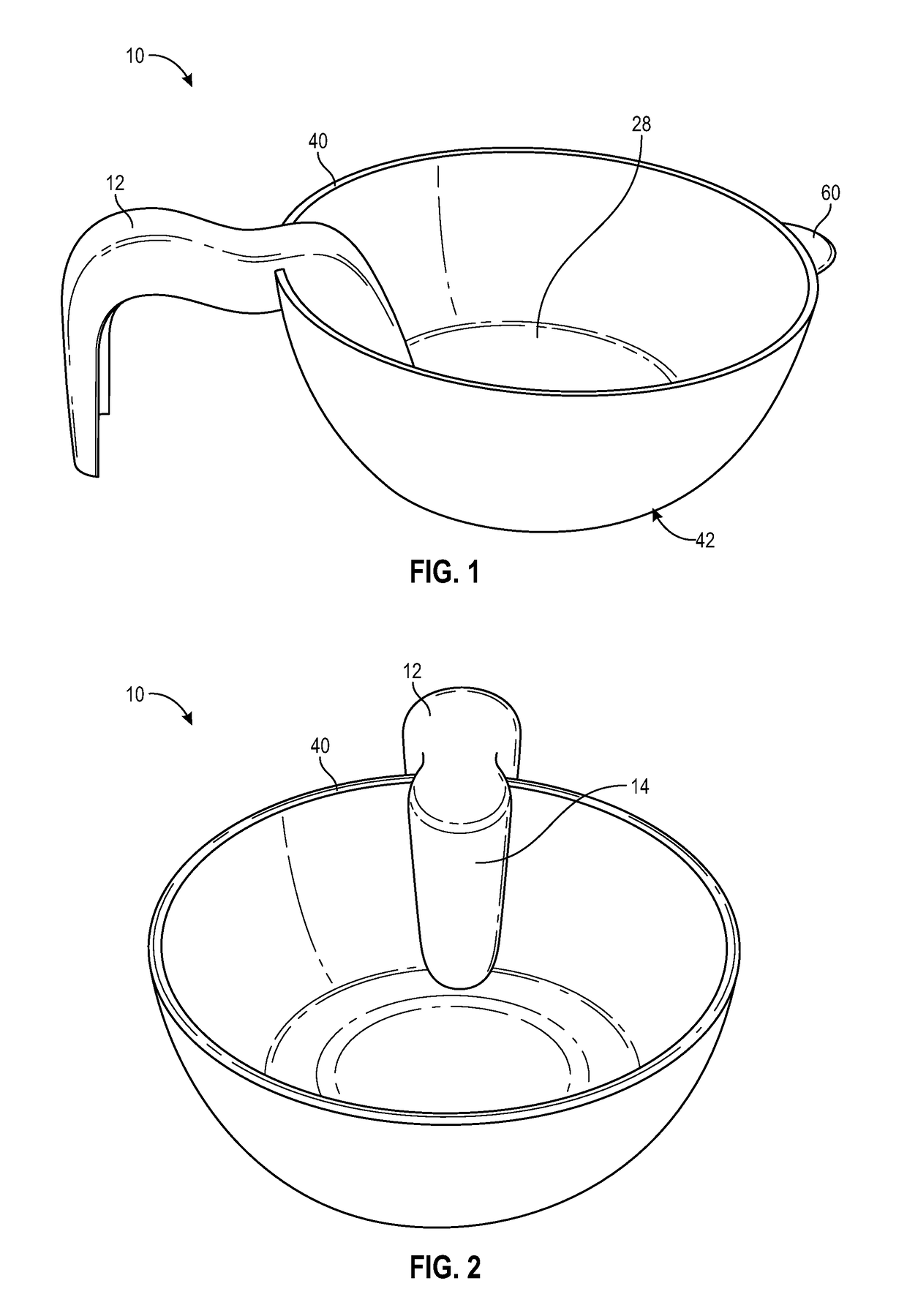 Manicure bowl having ergonomic wrist rest