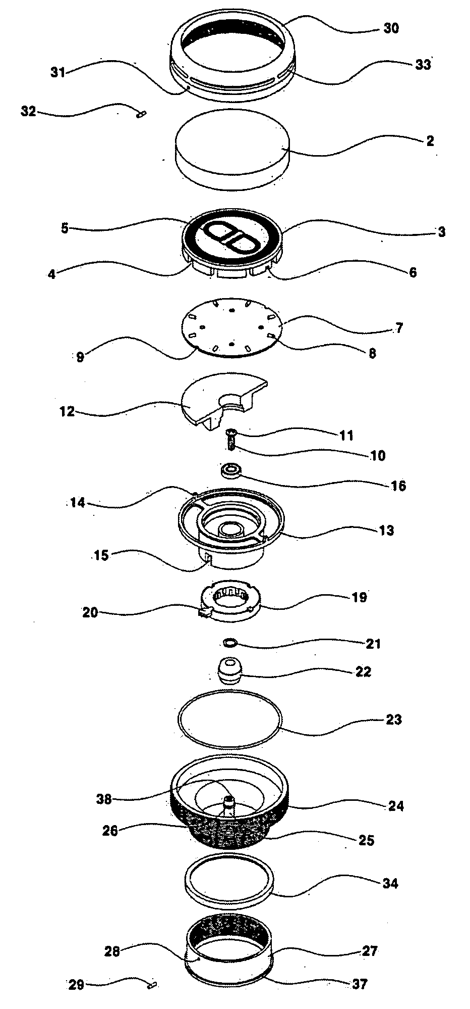 Flickering device for automobile wheel