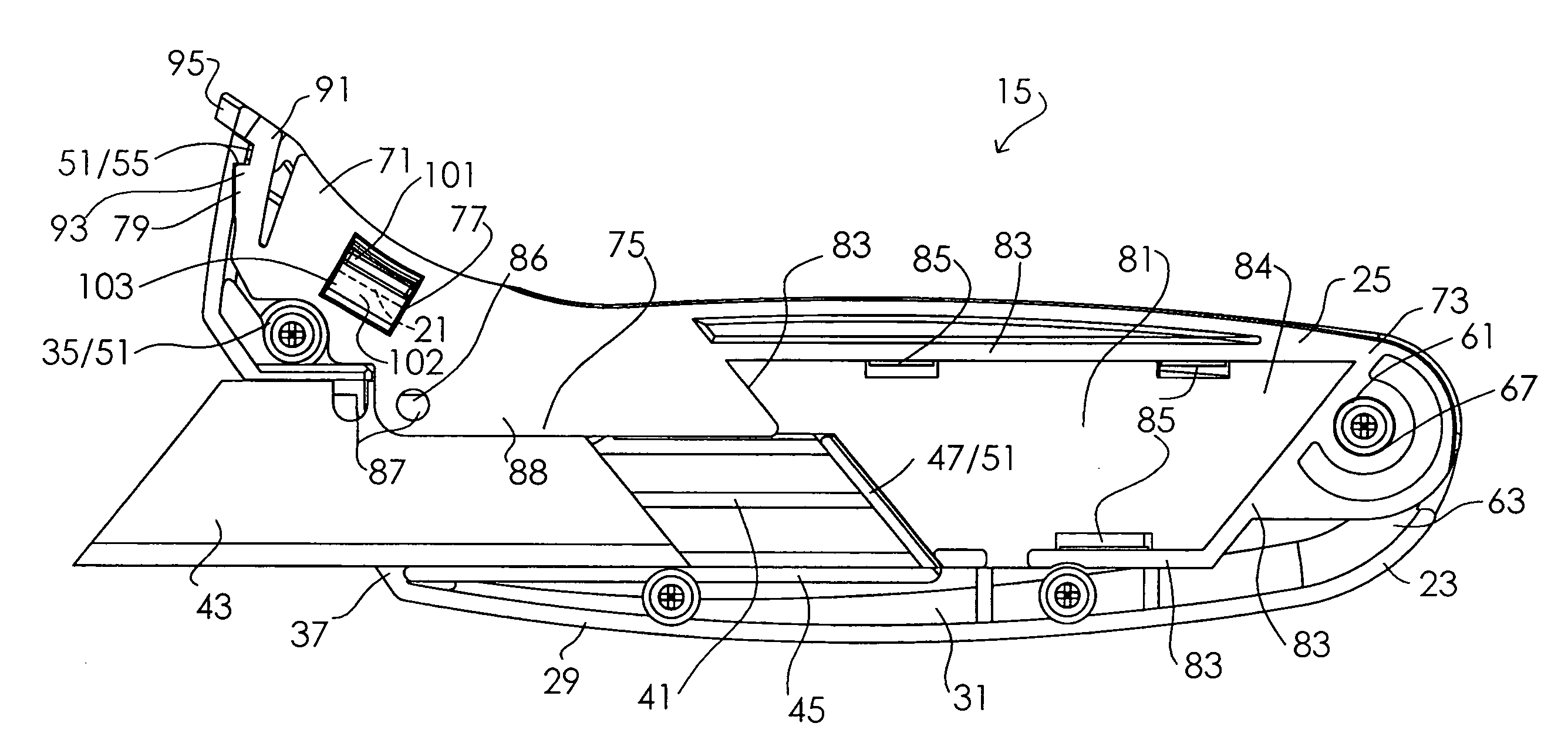 Measuring, scoring and cutting tool