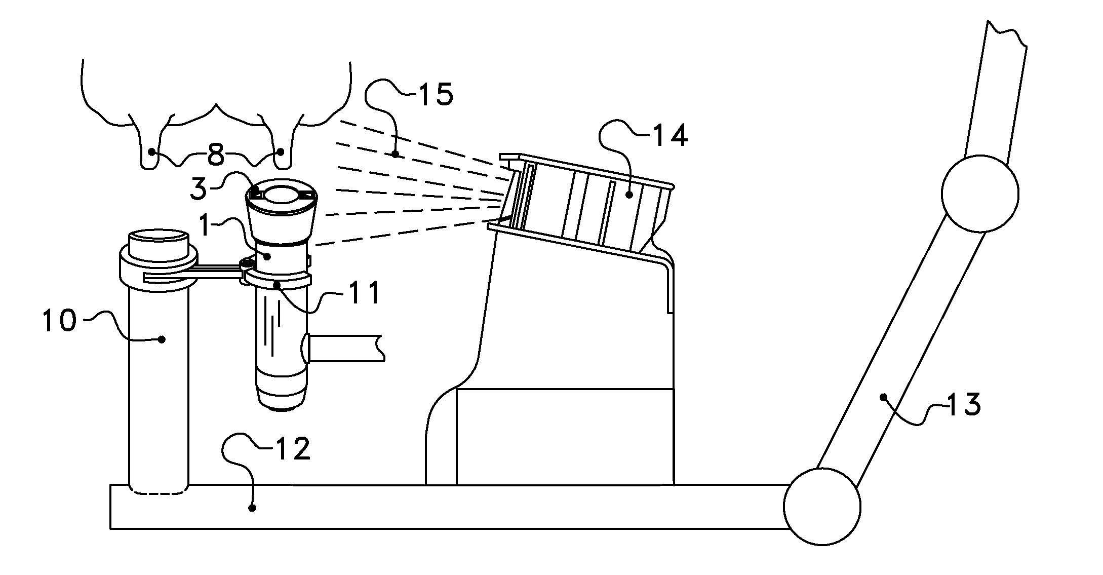 System for connecting a teat cup to a teat