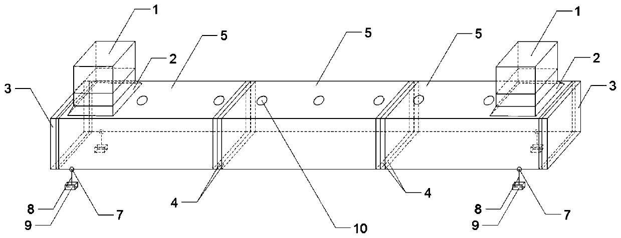 Complex-structure long and narrow space ventilation experiment device