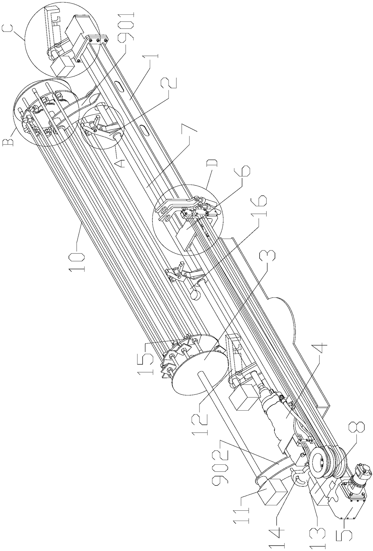 Anchor rod mounting device