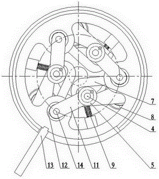 A swing arm type pulse continuously variable transmission